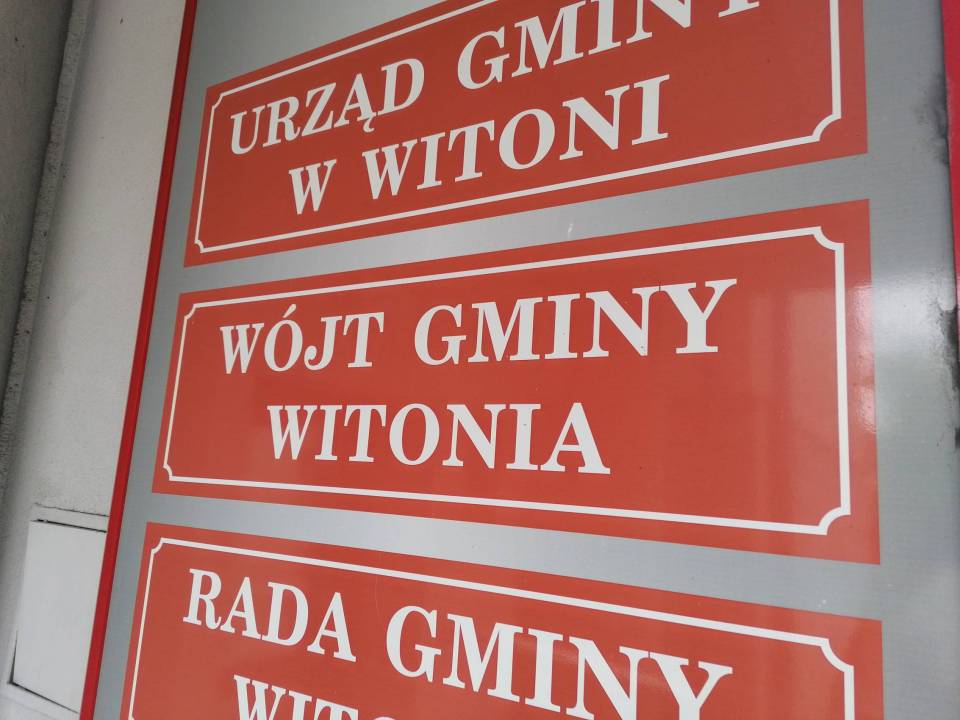 Zarządzenie Wójta Gminy Witonia w sprawie przeprowadzenia konsultacji projektu Statutu Sołectwa