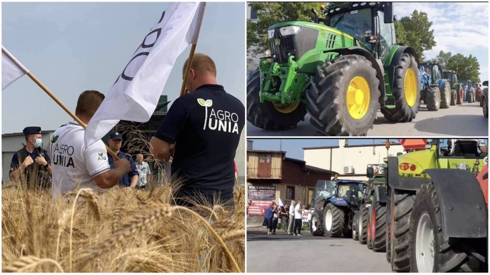 Łódzkie: Rolnicy ruszyli z Srocka na protest. Blokowane są DK 12, 91 i S8