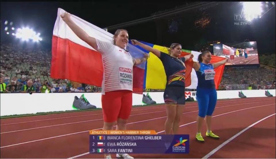 Ewa Różańska wicemistrzynią Europy w rzucie młotem!