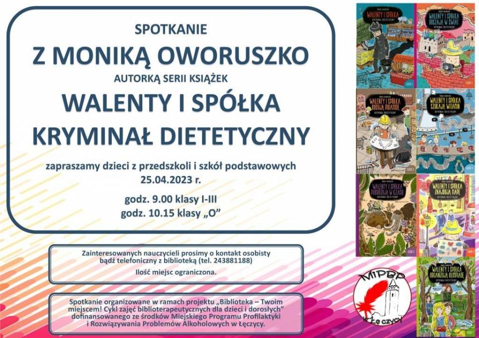 Monika Oworuszko – autorka książek dla dzieci przejedzie do Łęczycy