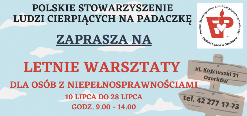 Zbliżają się Letnie Warsztaty w Polskim Stowarzyszeniu Ludzi Cierpiących na Padaczkę