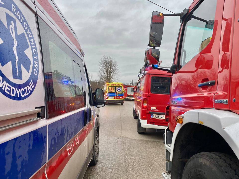 Tragiczny wypadek w Ozorkowie. Nie żyje druh miejscowej OSP, cztery osoby w szpitalu